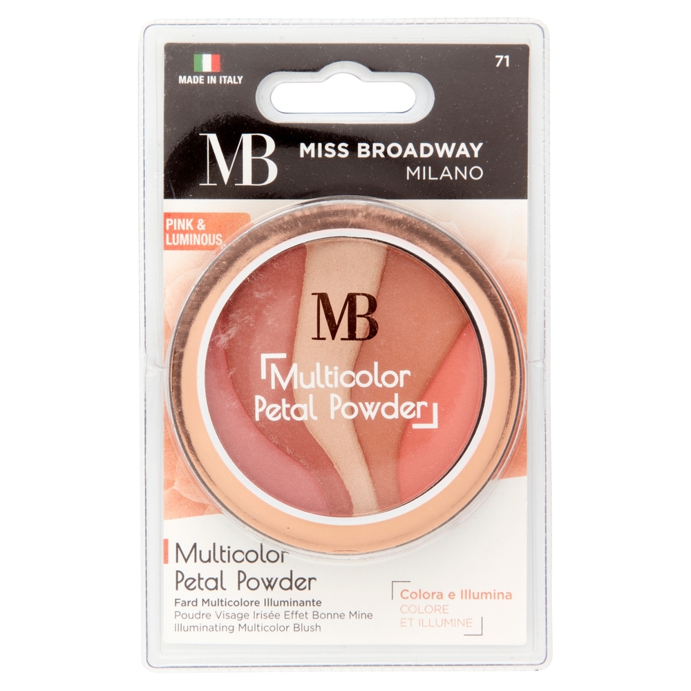 Miss Broadway Multicolor Petal Powder Fard Multicolore Illuminante Pink & Luminous 9 g